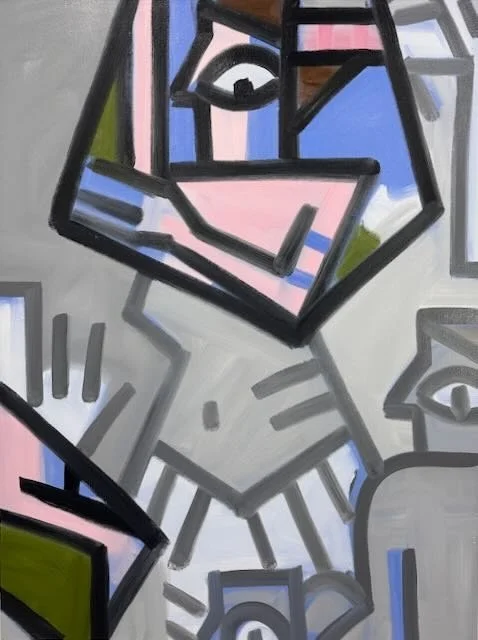 fragments of the Center, #3, 60 x 45", Oil on Canvas, 2024
