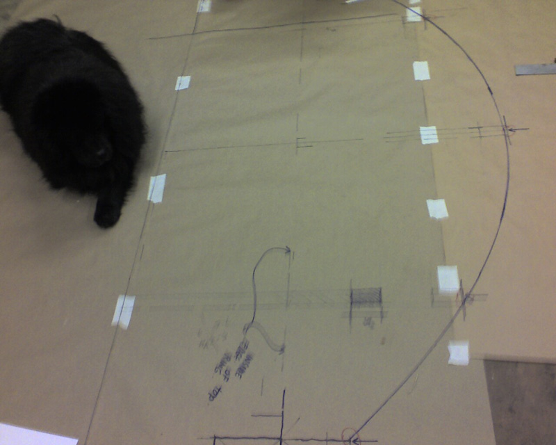 Drawing out the blueprint.