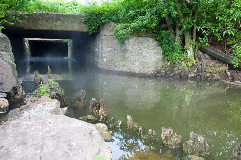A noxious mist rose off the highly contaminated Kingsbury Run.