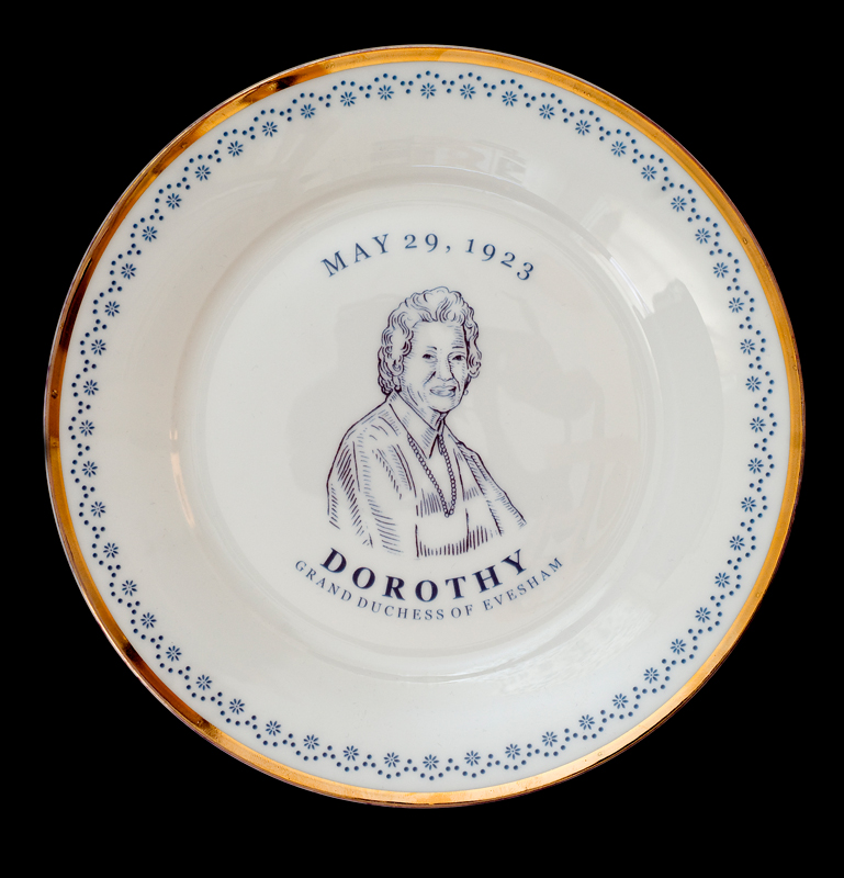  Dorothy, Grand Duchess of Evesham, Laird Royal Family Commemorative Plate Series, 2010. 