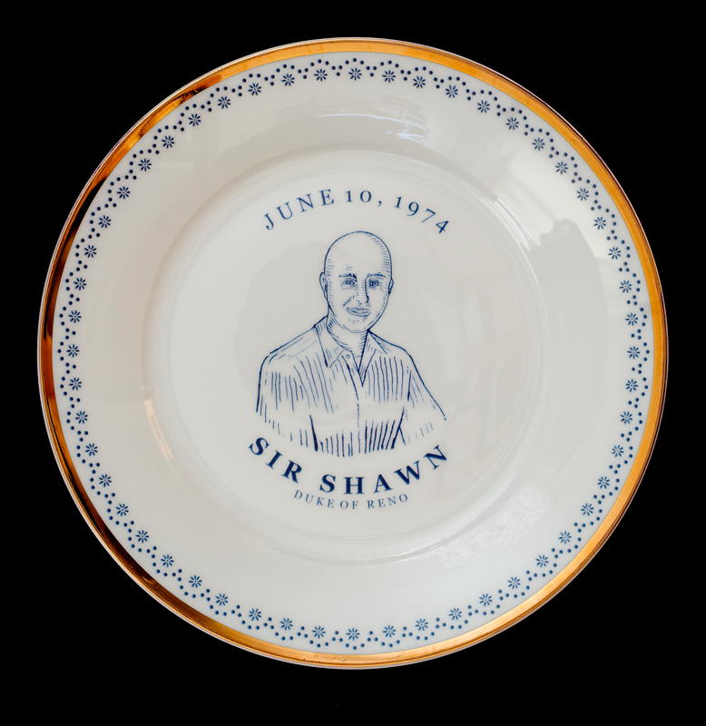  Sir Shawn, Duke of Reno, Laird Royal Family Commemorative Plate Series, 2010. 