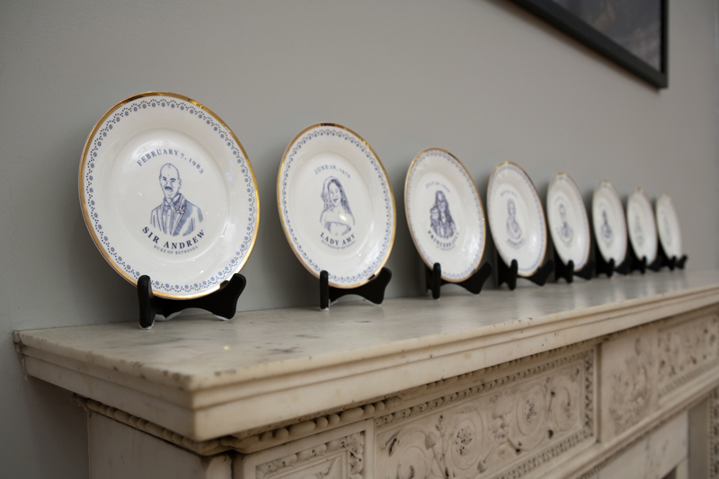  Laird Royal Family &nbsp;Commemorative Plate Series, (Installation View), Historical Society of Pennsylvania, 2010 