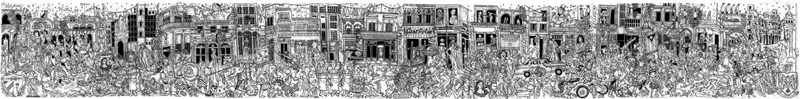 El Primer Desfile de San Patricio, 2009. 14’ x 2’
