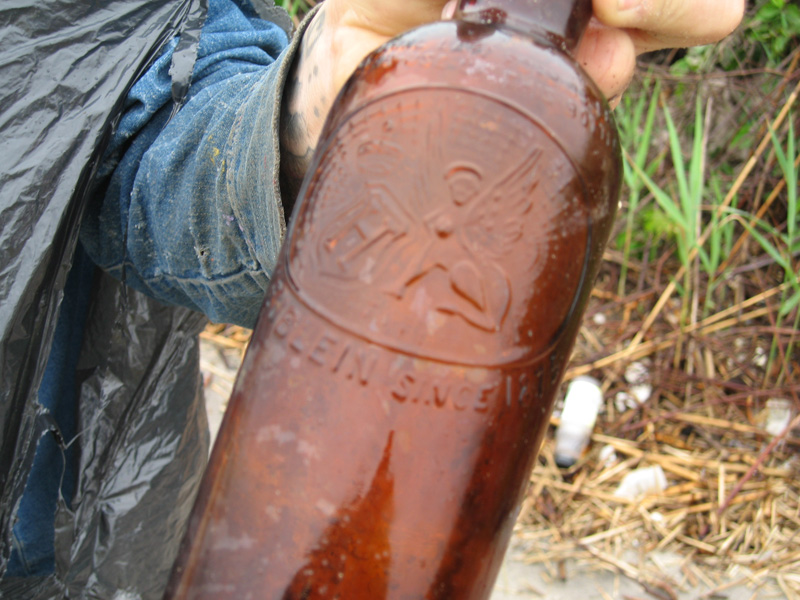  Some bottles dated back to the 19th century, and most likely came from the original bars. 