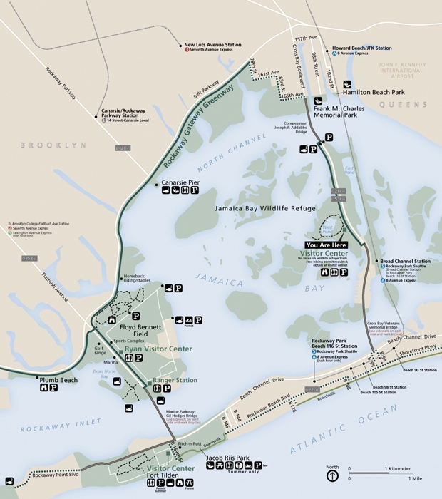 The area is home to many endangered species and the Jamaica Bay Wildlife Refuge.