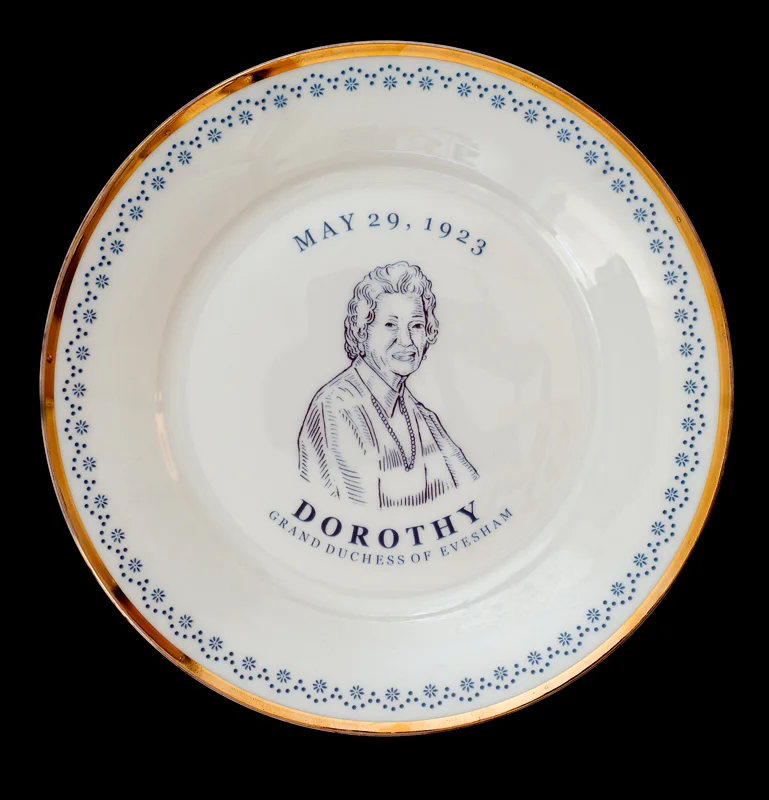 Dorothy, Grand Duchess of Evesham, Laird Royal Family Commemorative Plate Series, 2010.