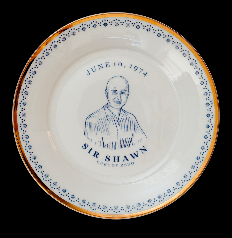  Sir Shawn, Duke of Reno, Laird Royal Family Commemorative Plate Series, 2010.    