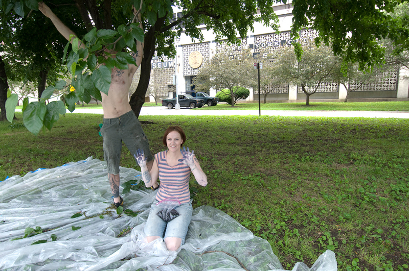  So we started shaking down the trees every morning, 