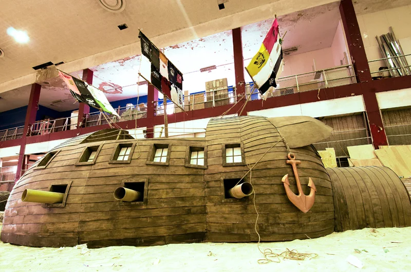 Would be too big and heavy to float in the pool.