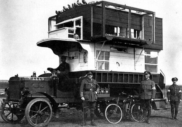  WWI Mobile Pigeon Deployment Vehicle 