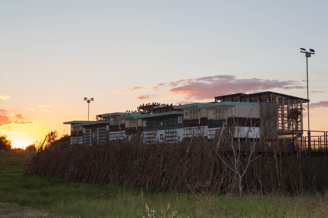 Sunset over the River Thames at the Abandoned Thamesmere Golf Centre. Photo by Will Star