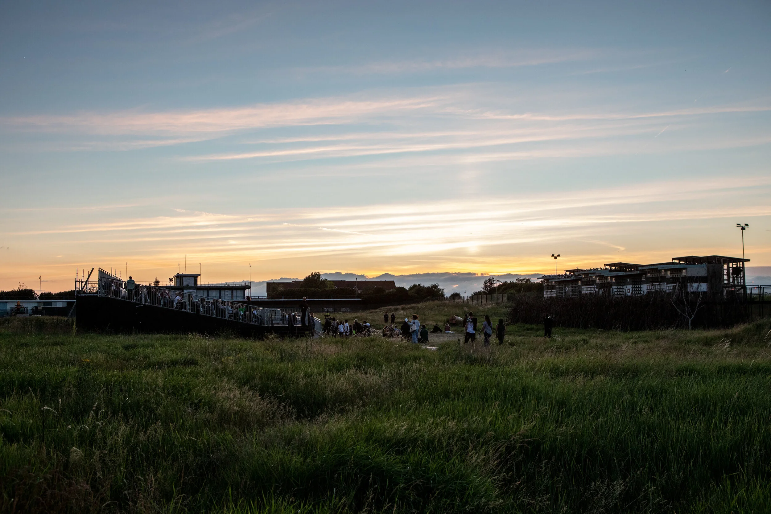 Sunset over the River Thames at the Abandoned Thamesmere Golf Centre. Photo by Victor Frankowski