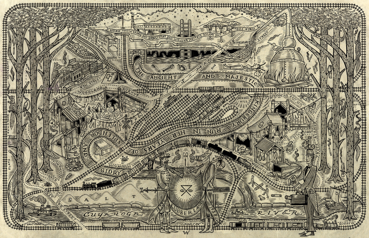  Map of the Kingsbury Run In Her Years of Splendor &amp; Glory, 2010 