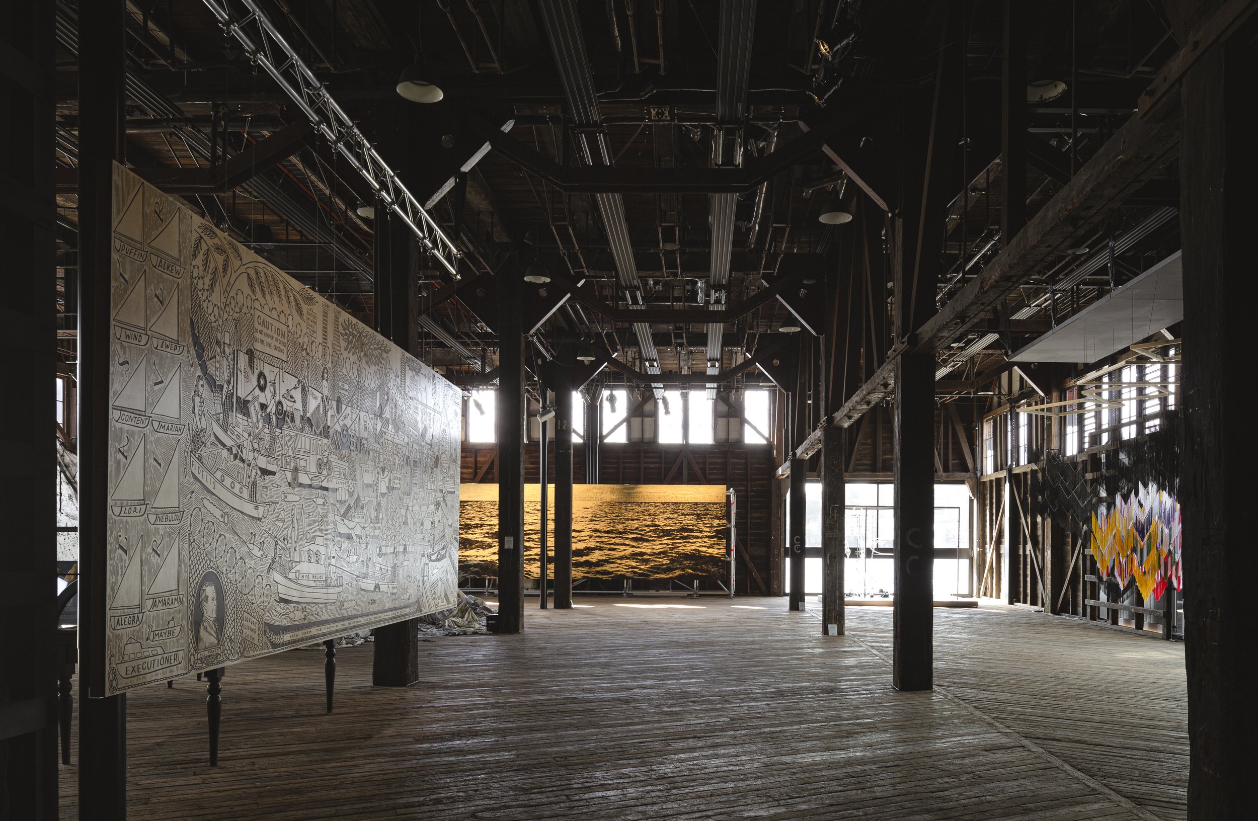  Installation view of "Echelon of Uncertainty”, 2022, at the 23rd Biennale of Sydney, Sydney, Australia. 