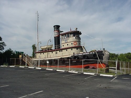  I modeled the tugboat from this old NYC tug that sat down the street from my granny’s when I was a kid. 