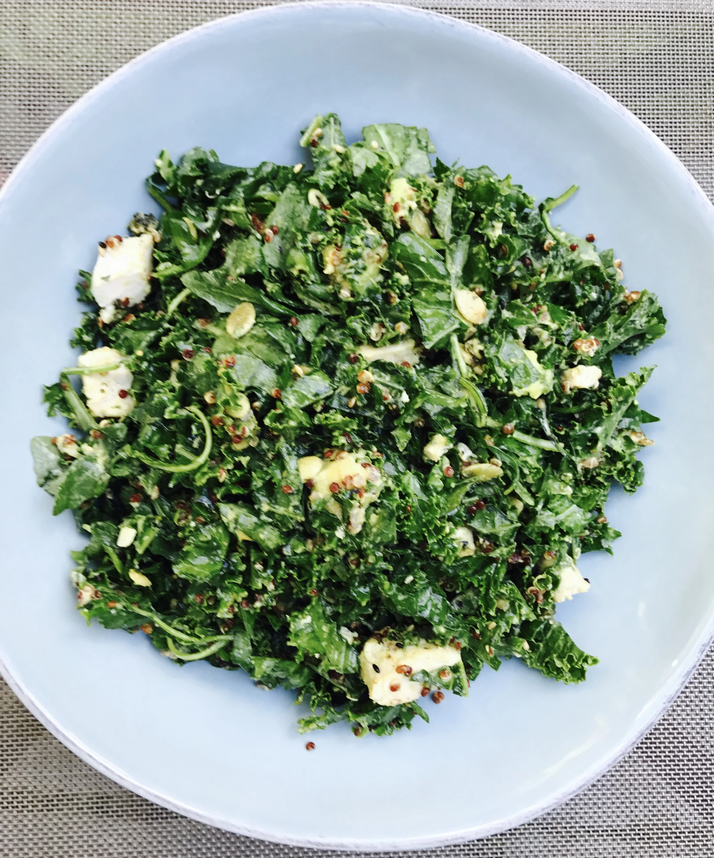 Kale and Arugula Salad with Quinoa — Aimee Rein