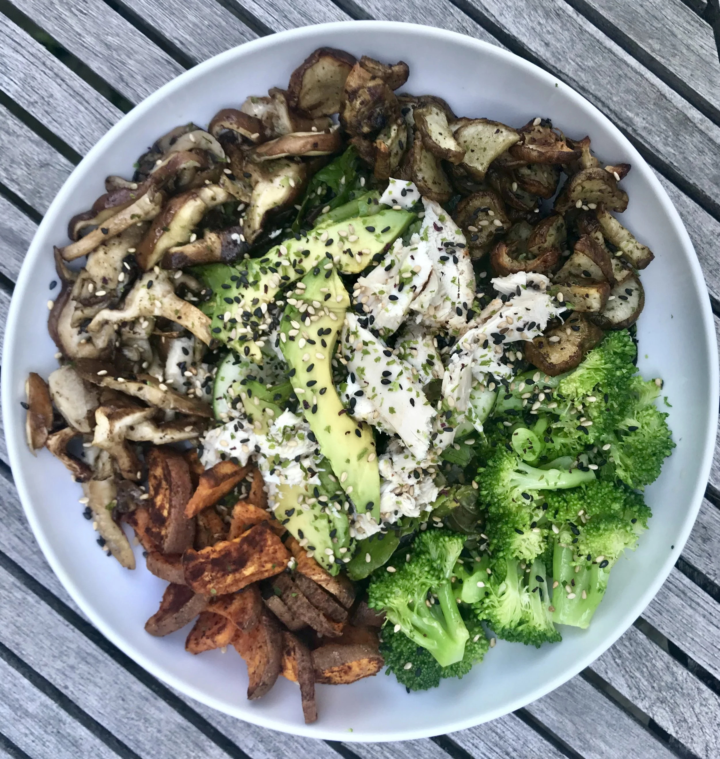 Roast Chicken and Veggie Bowl — Aimee Rein