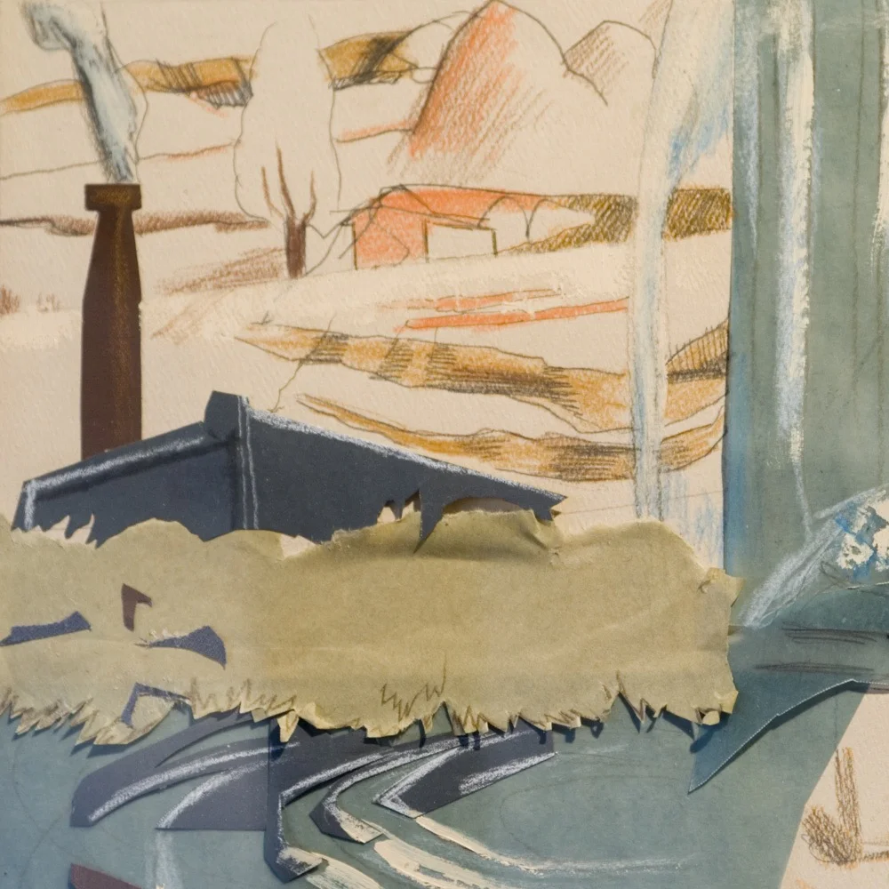 As the Industrial Revolution began to set up shop along rivers in New York and New Jersey, a previously rural environment was forever changed. However, many Native and non-Native traditions of food foraging continued alongside the development, such as the gathering of starchy Arrowhead roots, and cattails, along the Ramapo River. (Detail) Gathering Arrowhead,...2007.