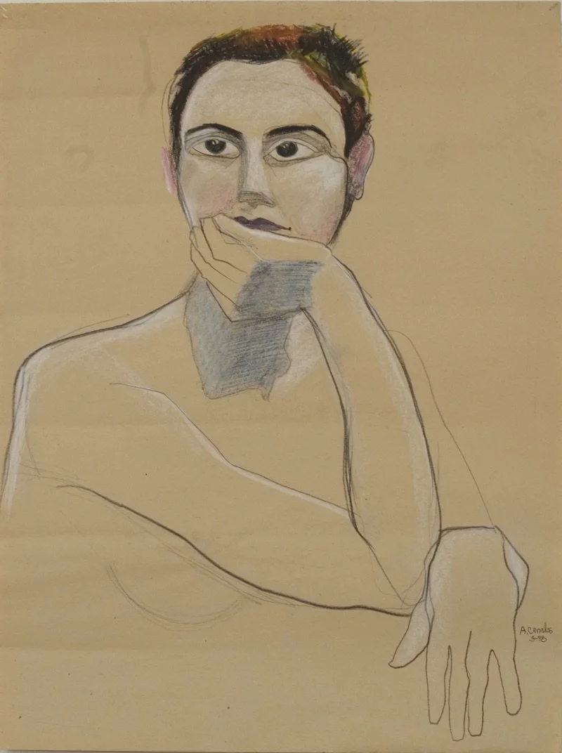   Sarah.  1998. Pencil and pastel on paper 22” x 18.” 