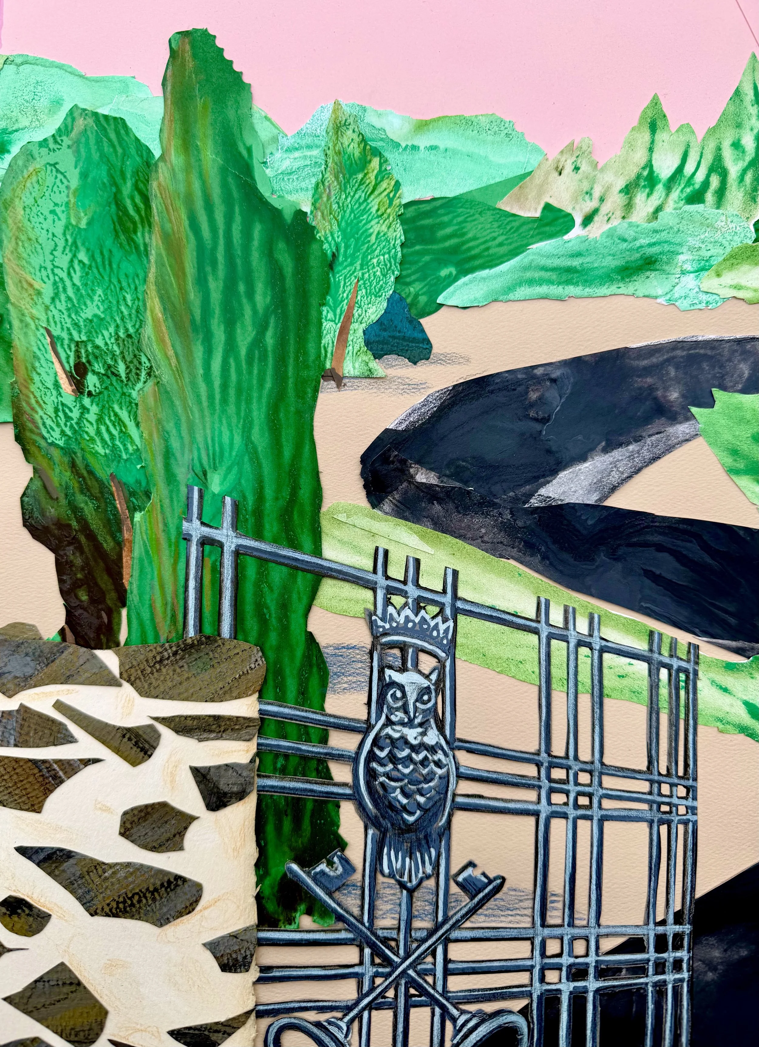  Detail from previous image,   ‘Arrival at Owlton, South Gate.’   