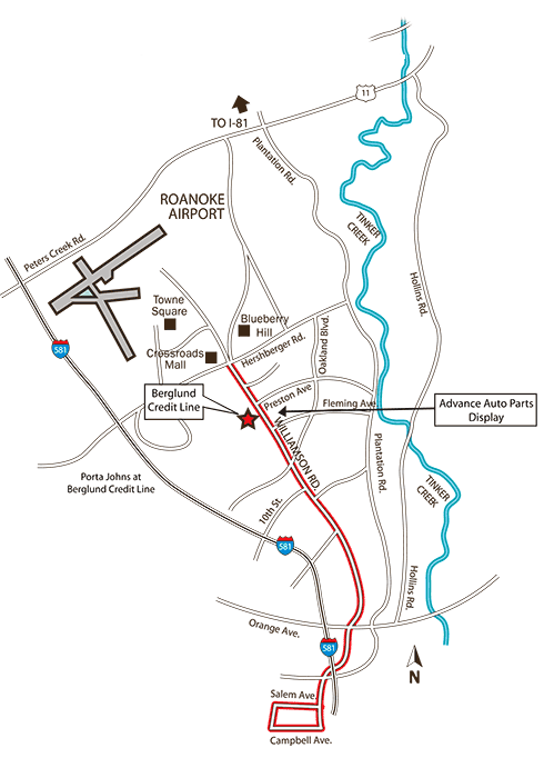 Cruise Map for Williamson Road