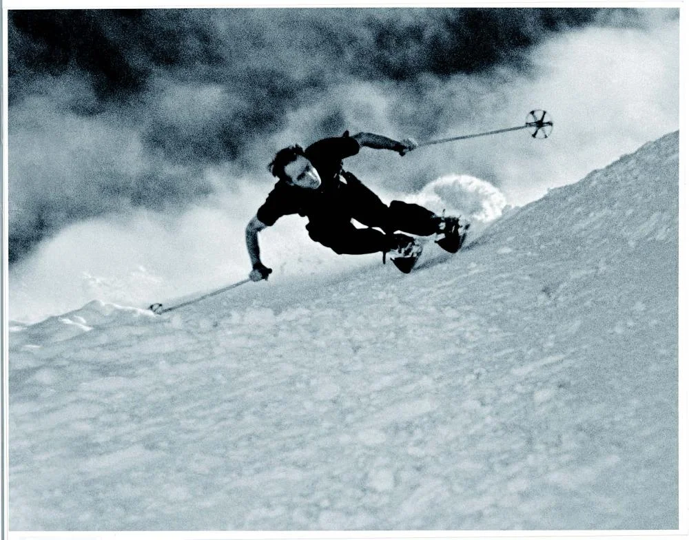 Dick Durrance's iconic style and speed are still talked about in Aspen. Photo: Aspen Historical Society