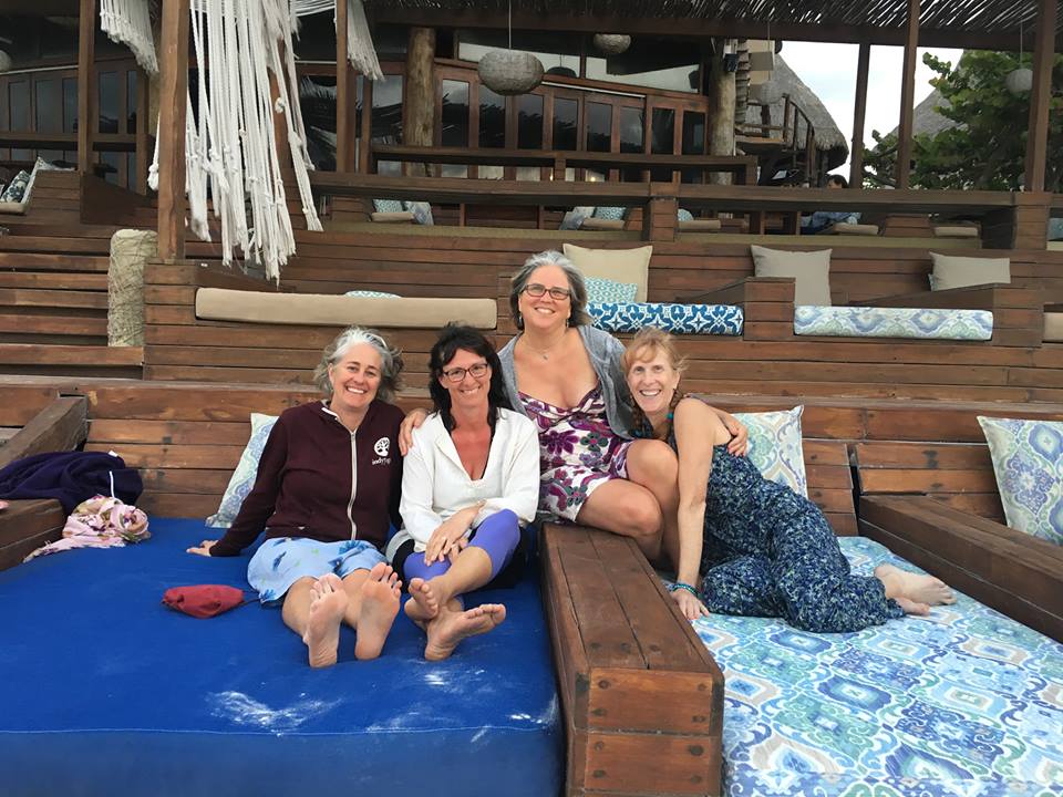 Sara, Indy, Jen and Sandy in Tulum 2017 Women's Retreat