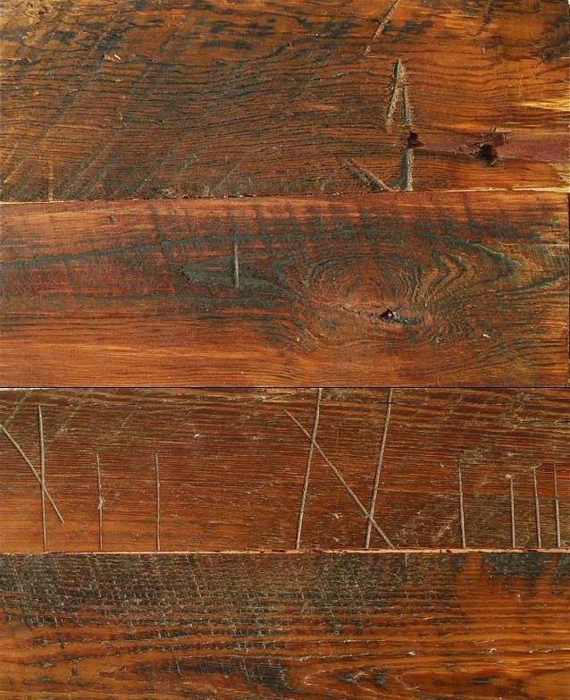 Skip-Planed Heart Pine