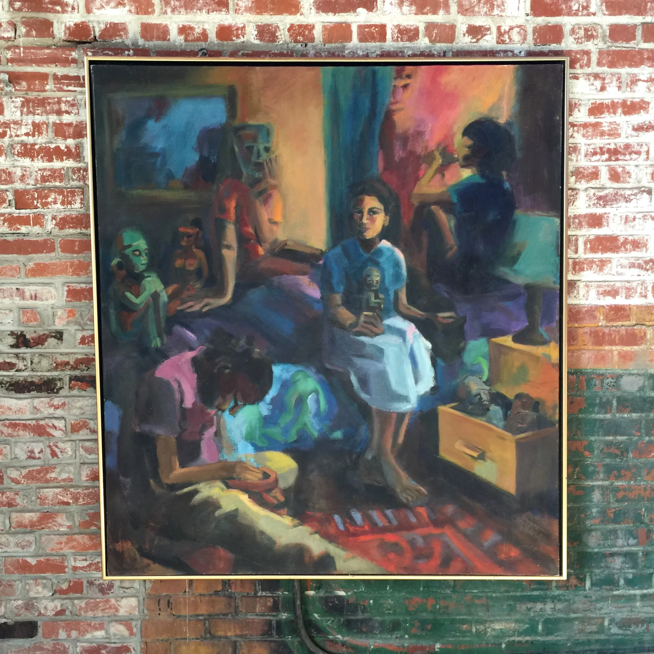 A. Burgos, oil on canvas, 54"x60", 1998.