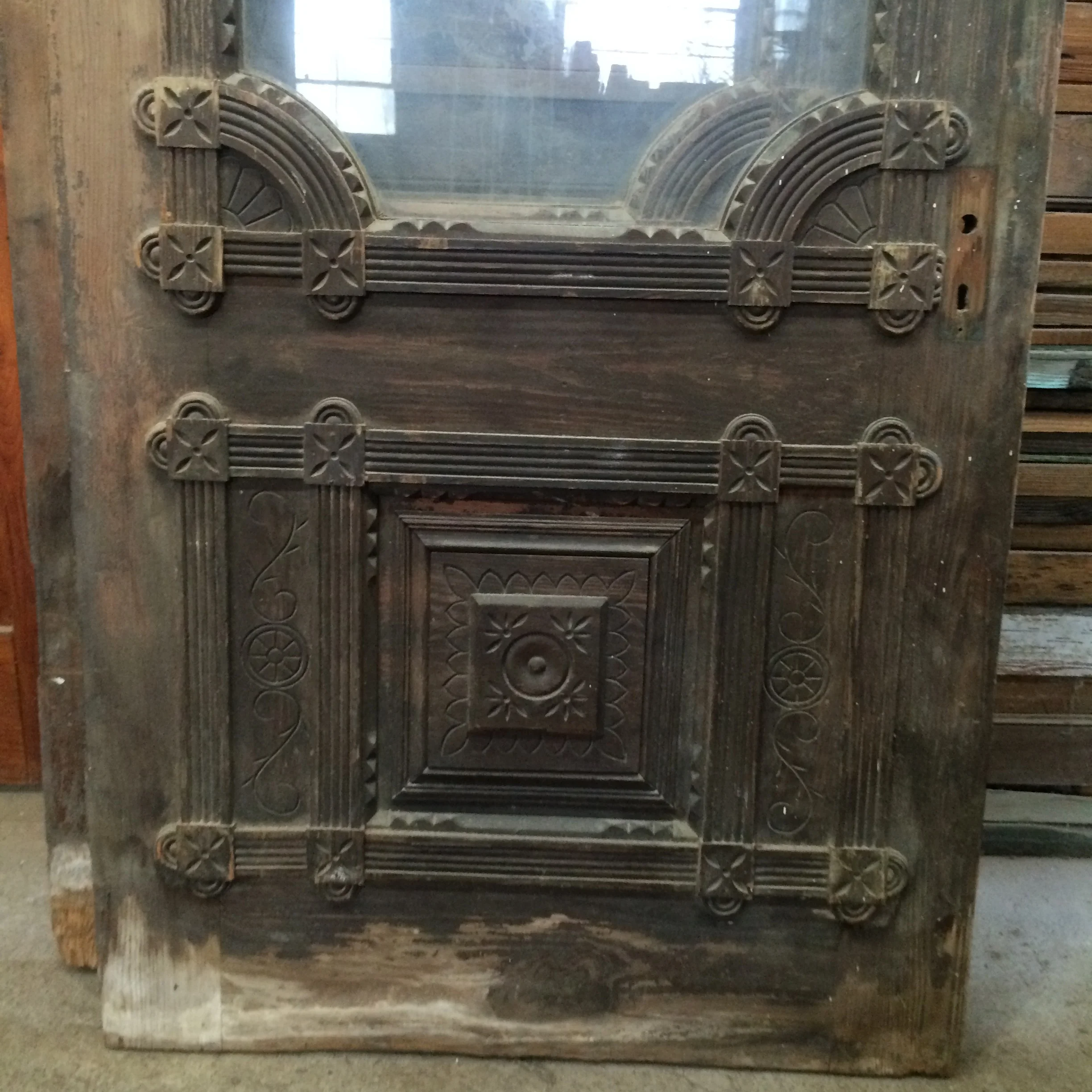 Antique Sale "Eastlake" Cottage Doors, Ornate Newel Post — Southern