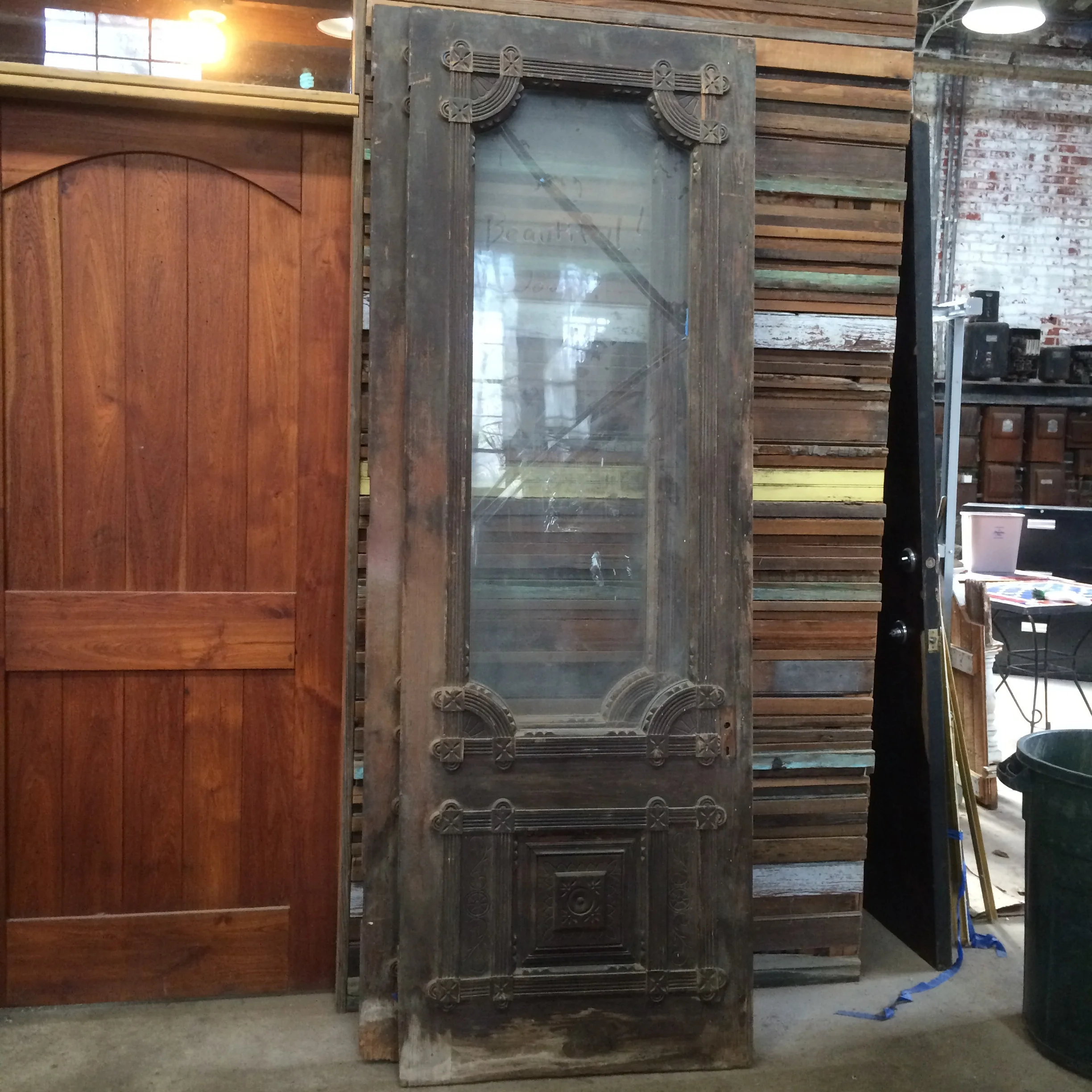 Antique Sale "Eastlake" Cottage Doors, Ornate Newel Post — Southern