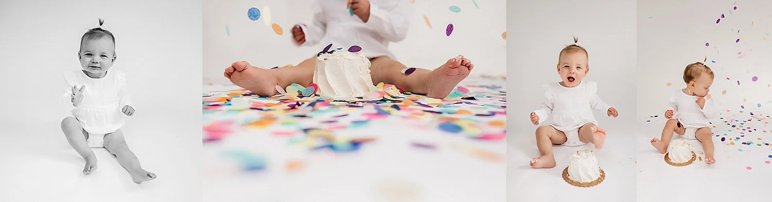 Cake Smash Session in Morristown NJ photography studio