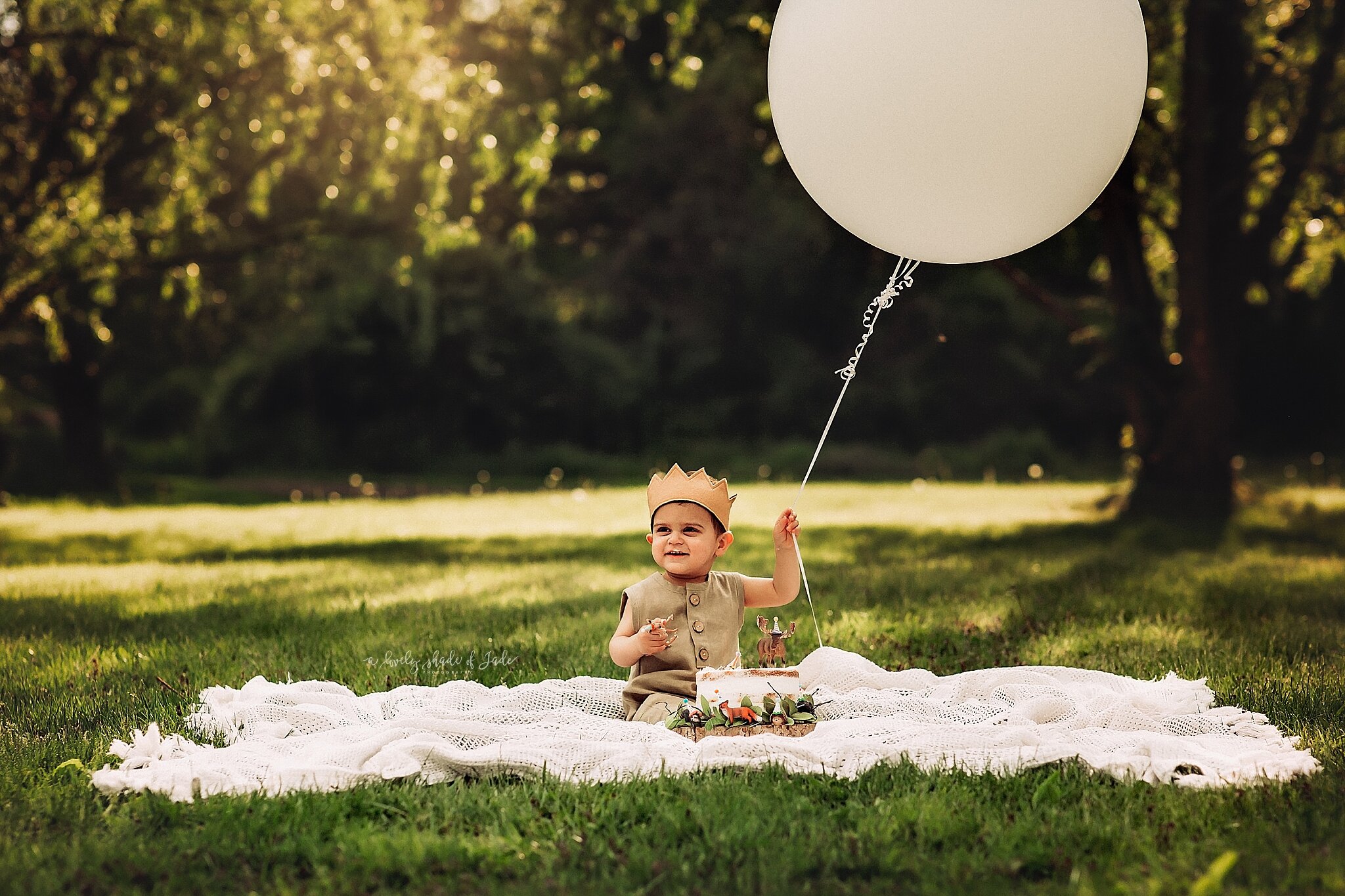 Woodland Themed Cake Smash New Jersey Photographer_0007.jpg