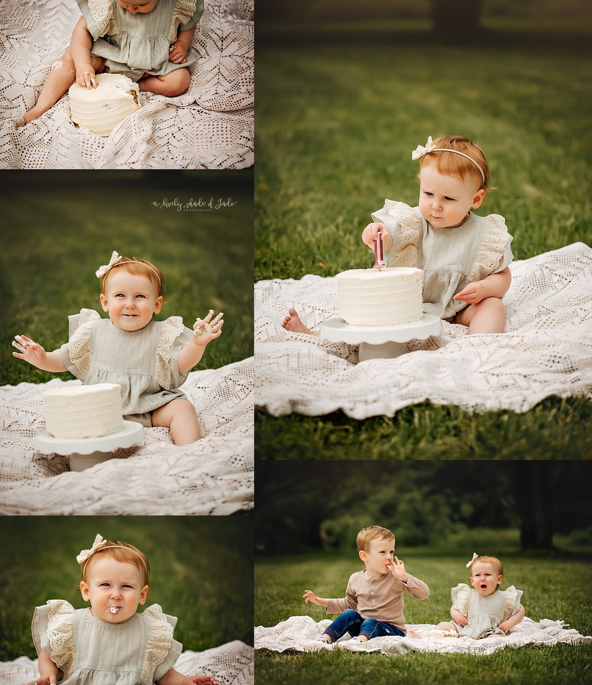 Another example of the beauty of simplicity. Simple are my favorite types of cake smash sessions!