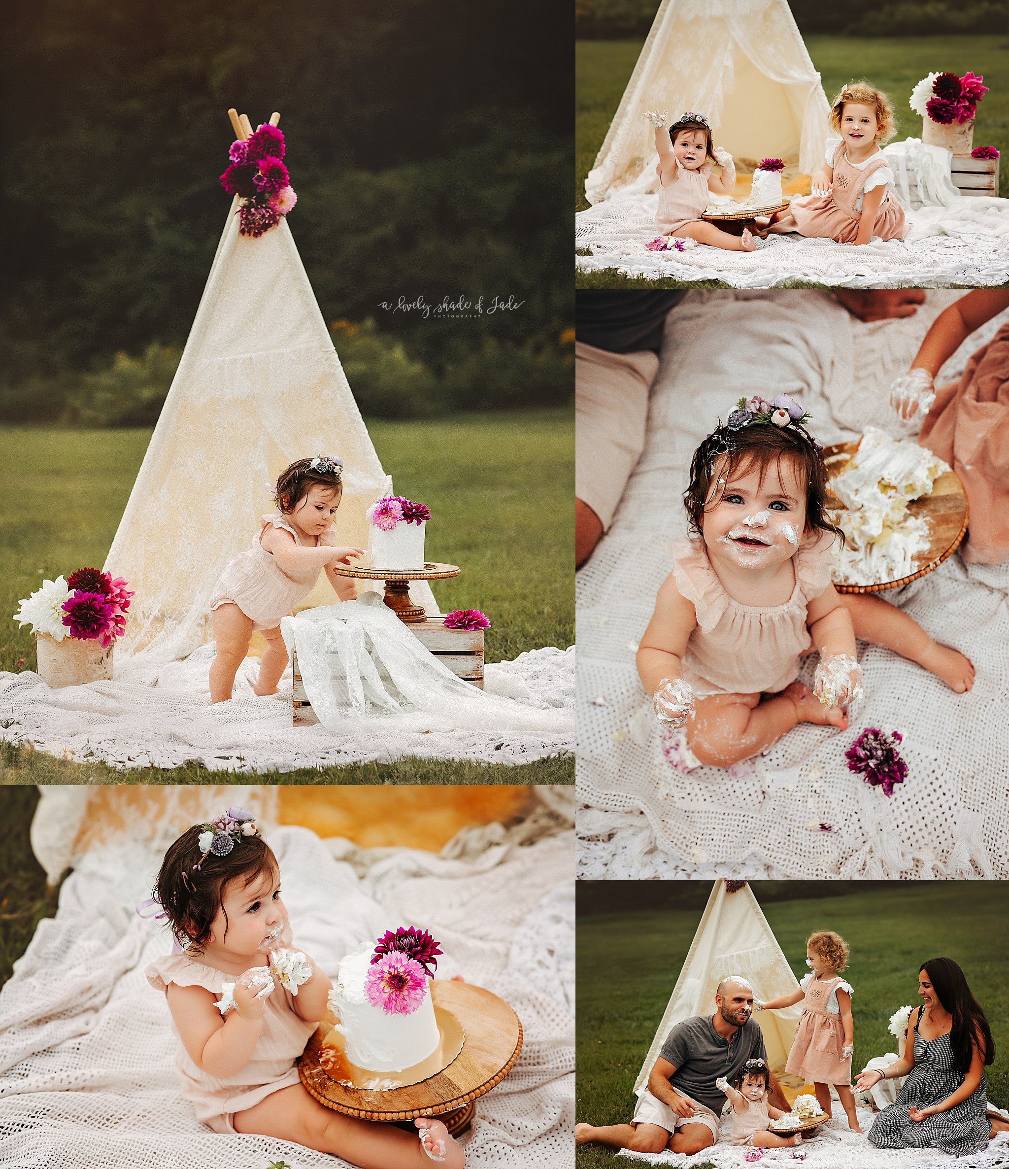 Mom styled this session so beautifully! And if the whole family isn't getting messy was it really that much fun?? lol