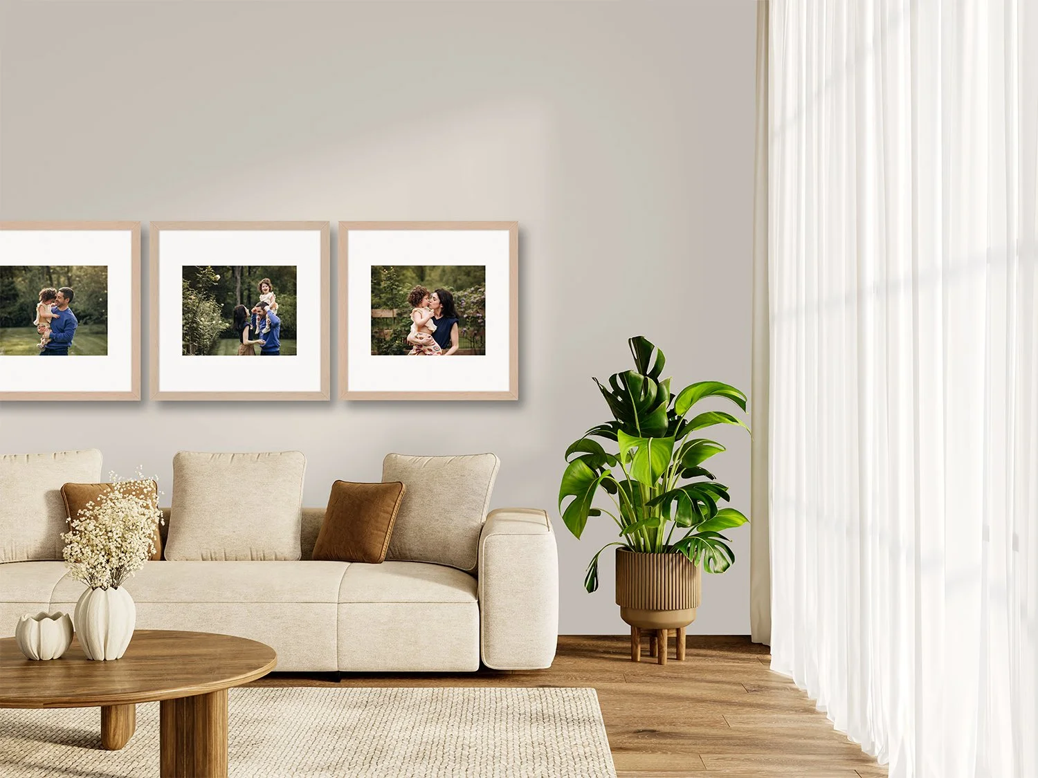 Natural Matted Frame Living Room.jpg