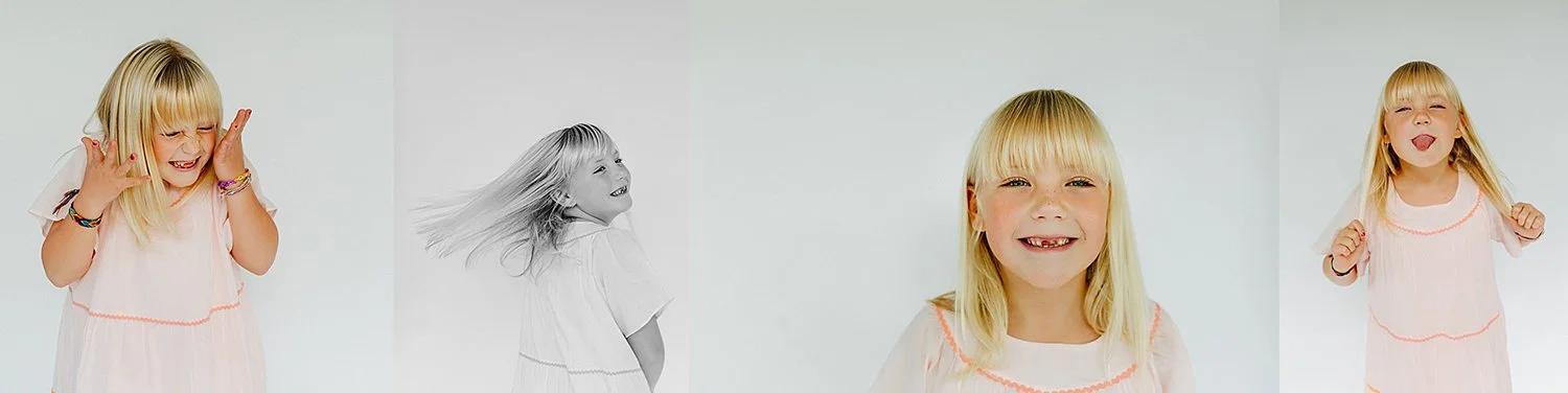 Child personality portrait in Morristown NJ photography studio