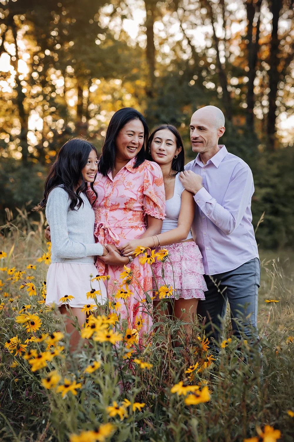 Family Photos In Beautiful Field in New Jersey