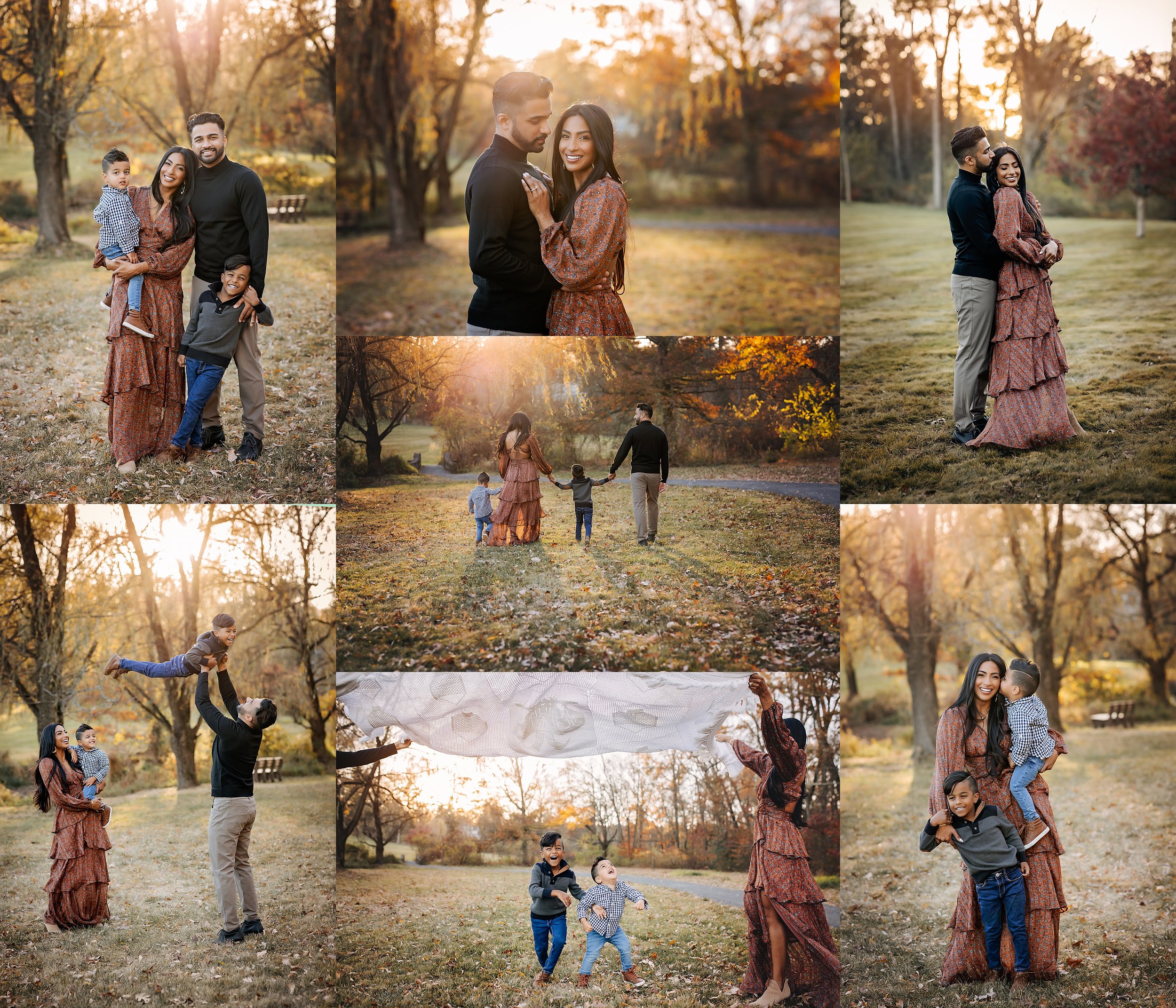 Fall Family Photos in a Gorgeous Park near Morristown NJ