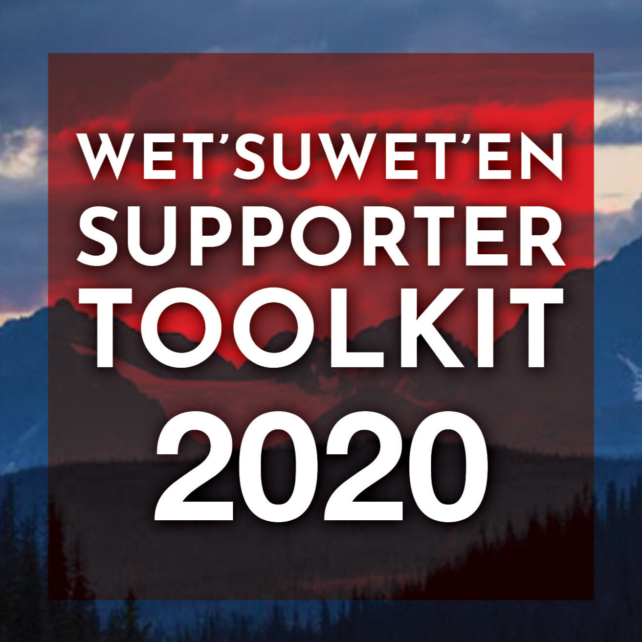 Herramientas de apoyo para Wet’suwet’en 2020 (inglés)
