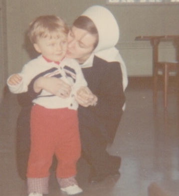Me as a novice (2nd year) with my baby brother Paul, born Sept 1966