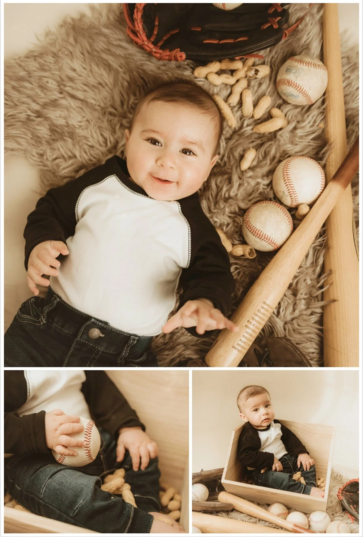 6 month baby photoshoot boy
