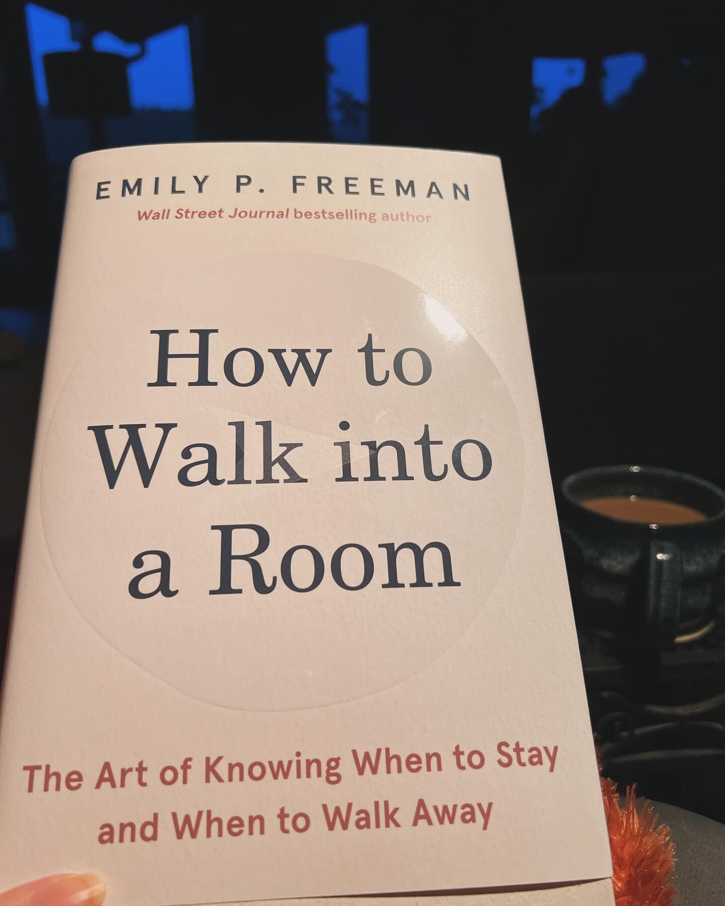 Starting my new book by Emily P Freeman.  I always anticipate with great joy, opening the pages of Emily&rsquo;s books!!📖 #howtowalkintoaroom @emilypfreeman