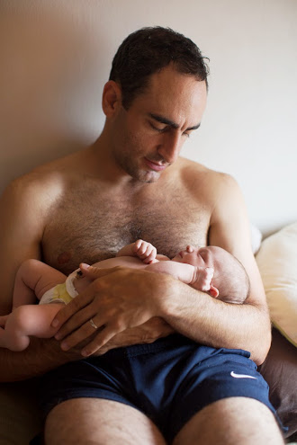 Baby Nina born at St Lukes hospital in Manhattan at home with Dad