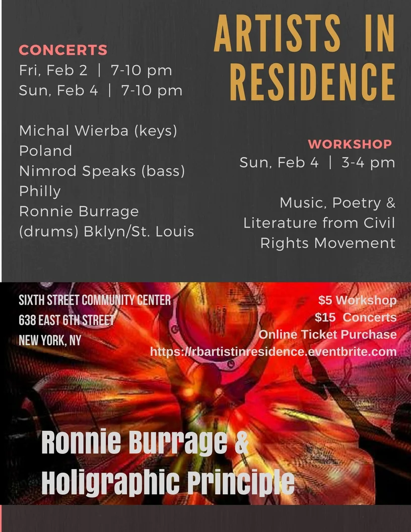 Artist in Residence Ronnie Burrage & Holographic Principle