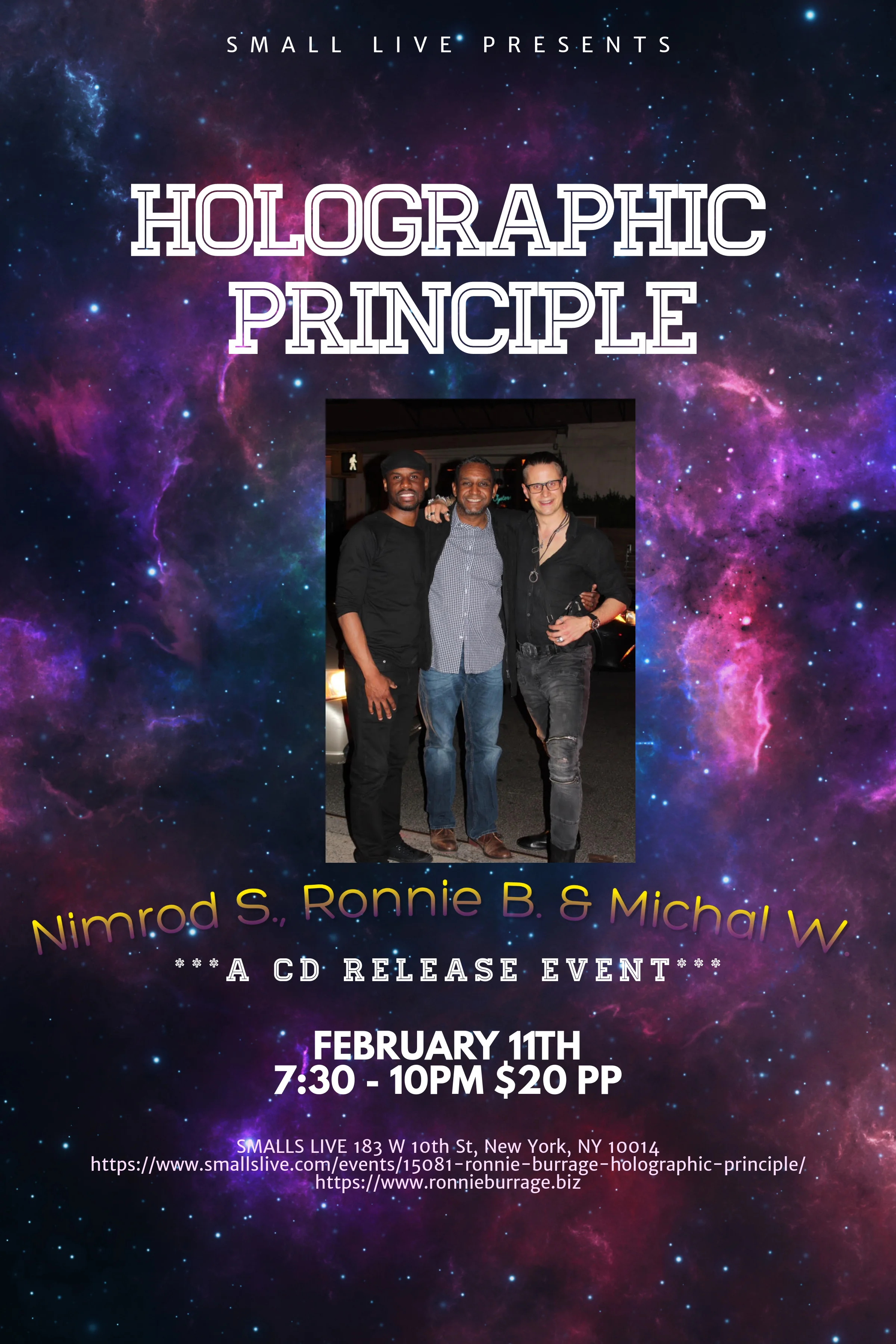 Holographic Principle CD Release Concert @ Smalls
