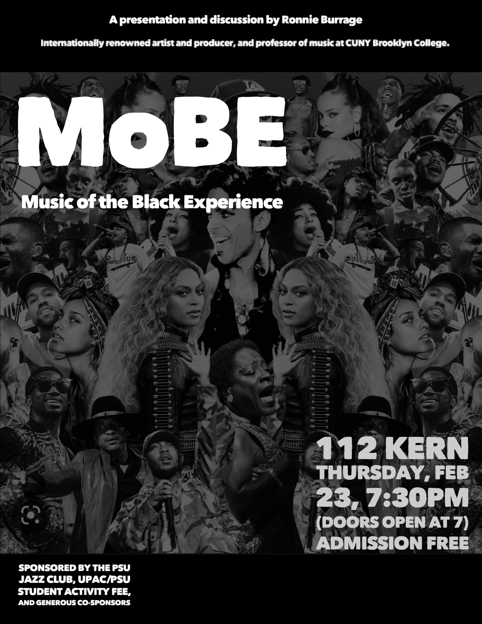 Ronnie Burrage MoBE "Music of the Black Experience" Lecture Presentation 