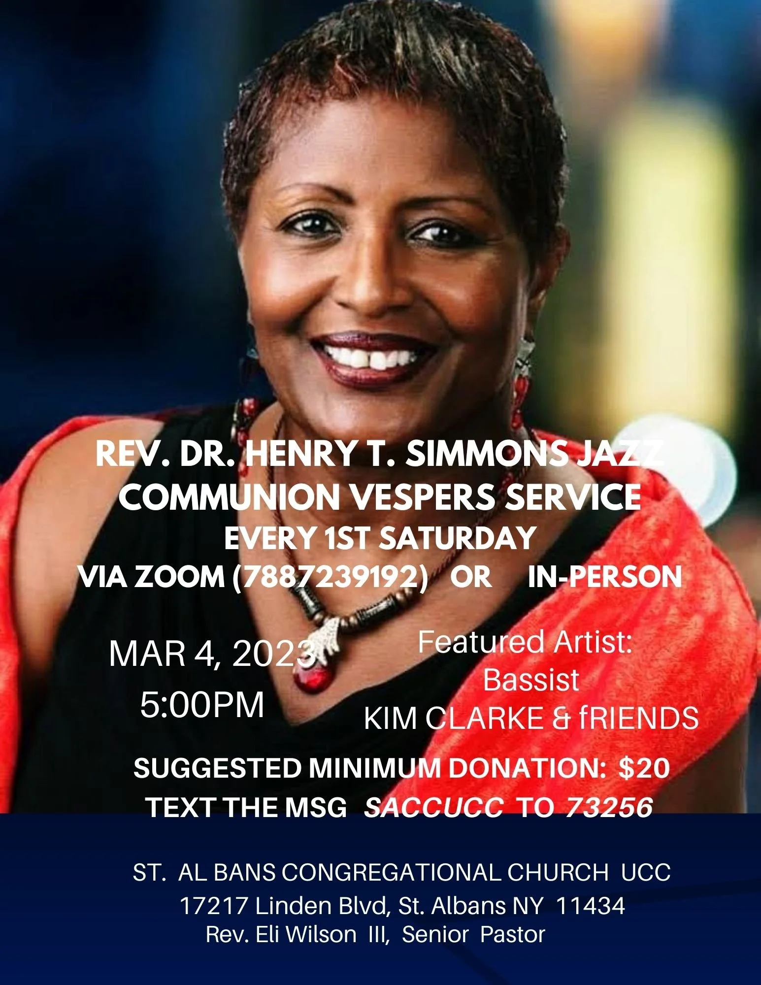 Jazz Vespers w/Kim Clarke &amp; Friends