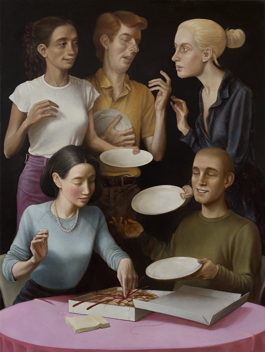    Cherry Pie , 2021  Oil on canvas, 48 x 36 inches 