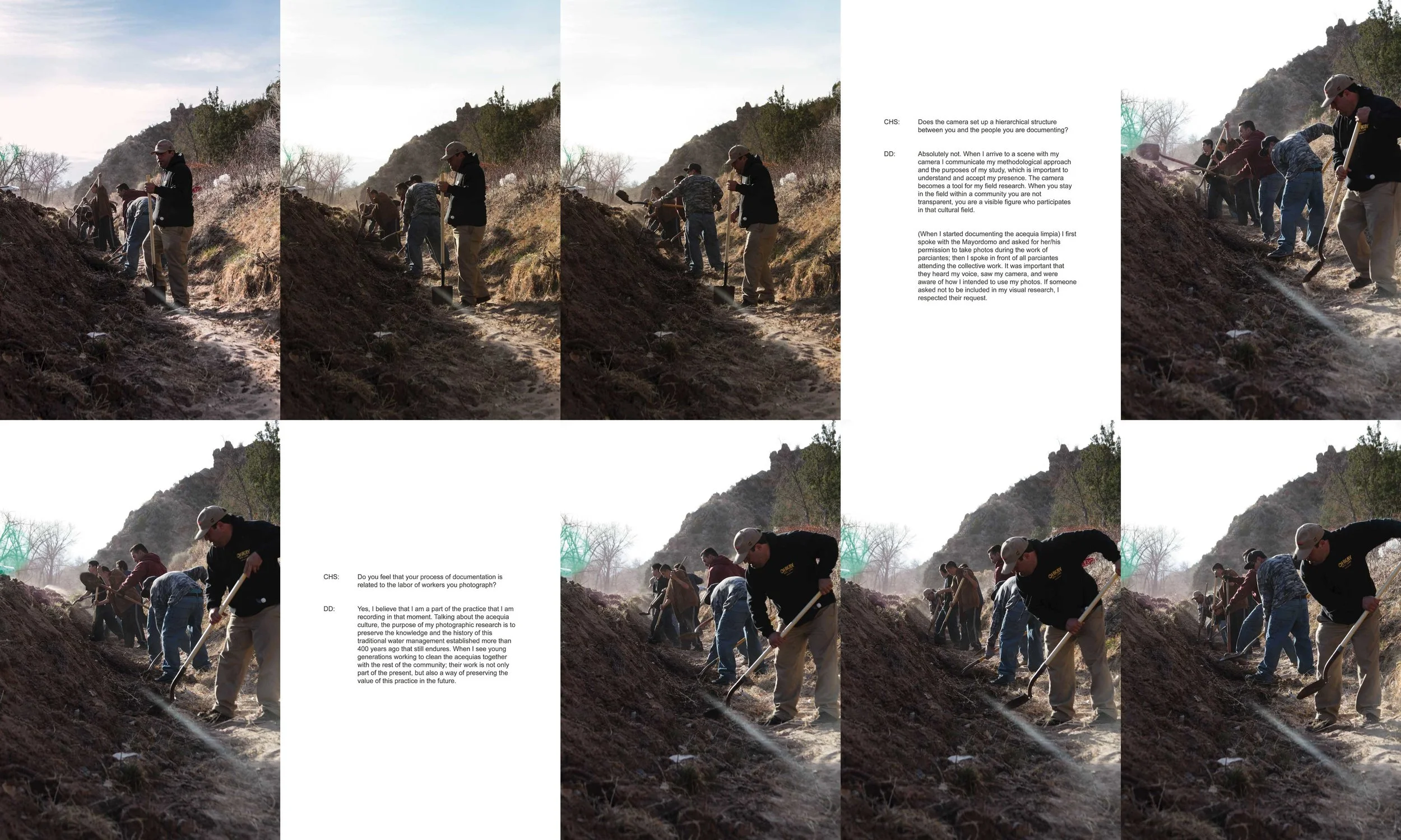 Labor (set of 8 photographs) , digital prints on Hahnemühle paper mounted on dibond, 12H X 8W inches each, 2019 People featured in photographs are unrecorded